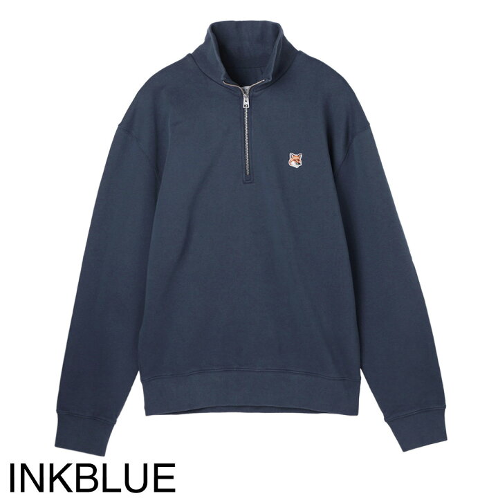 楽天市場】メゾンキツネ MAISON KITSUNE ハーフジップ スウェット 