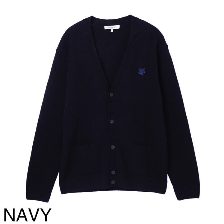 楽天市場】メゾンキツネ MAISON KITSUNE Vネック カーディガン メンズ 