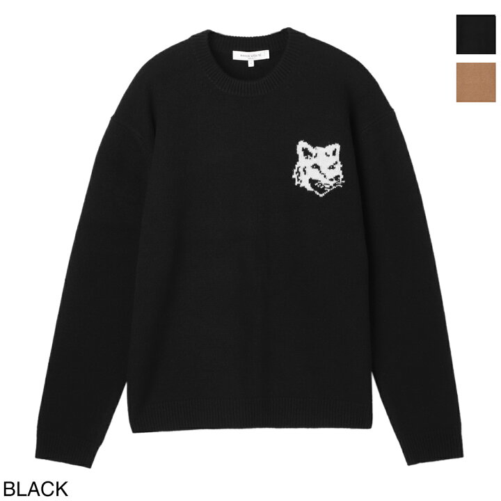 楽天市場】メゾンキツネ MAISON KITSUNE クルーネックニット メンズ 