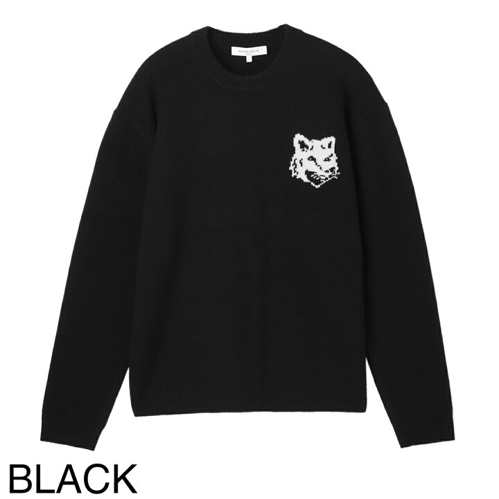 楽天市場】メゾンキツネ MAISON KITSUNE クルーネックニット メンズ 