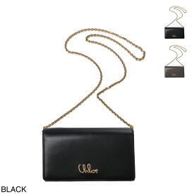 【アウトレット】クロエ Chloe 長財布 小銭入れ付き チェーンウォレット レディース ch25sp485o16 001 black CHLOE ICONIC【返品送料無料】[2025SS]