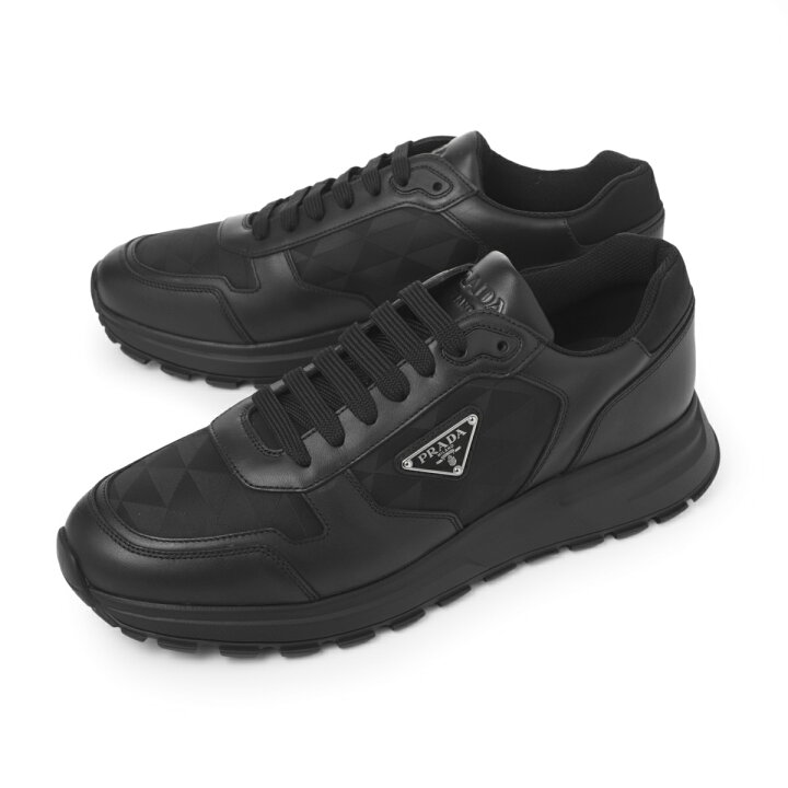 楽天市場】プラダ PRADA スニーカー ブラック メンズ 大きいサイズあり 