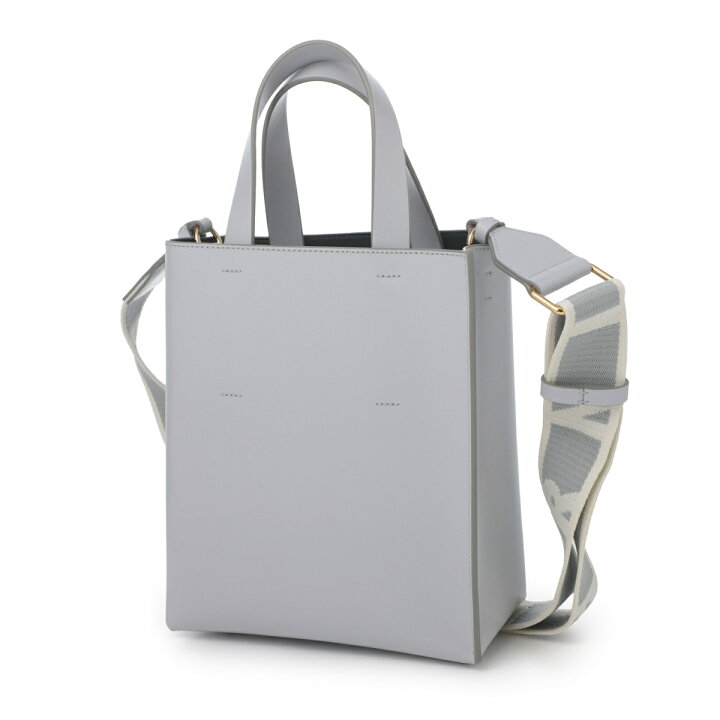 楽天市場】マルニ MARNI トートバッグ 3WAY グレー レディース 