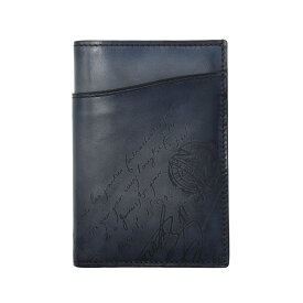 【アウトレット】ベルルッティ BERLUTI 2つ折り財布 パスポートホルダー ブルー メンズ n305429 bj3 ESCALE NEO【返品送料無料】[2025SS]