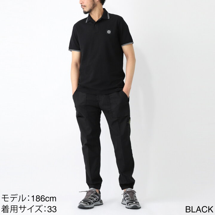 楽天市場】ストーンアイランド STONE ISLAND ジョガーパンツ ブラック 