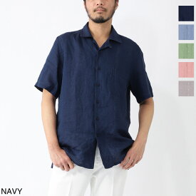 ギローバー GUY ROVER 半袖リネンシャツ オープンカラーシャツ メンズ 3850gr352l 551300 6 WASH【返品送料無料】[2025SS]