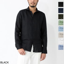 ギローバー GUY ROVER リネンシャツ ホリゾンタルカラーシャツ メンズ 3850v2110l 551300 7 WASH【返品送料無料】[2025SS]