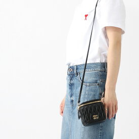 ミュウミュウ miu miu ショルダーバッグ ミニバッグ ブラック レディース 5nr018 afpp f0002【返品送料無料】