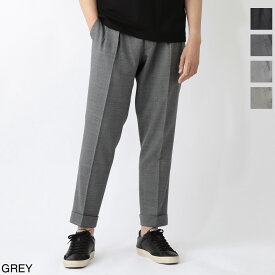 ベルウィッチ BERWICH ツープリーツ スラックス ウールパンツ メンズ scotch vb6954 smoke TROPICAL NATURAL STRETCH【返品送料無料】[2025SS]