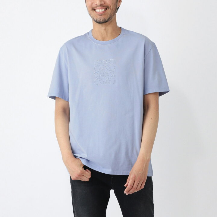 楽天市場】ロエベ LOEWE クルーネック Tシャツ ブルー メンズ 