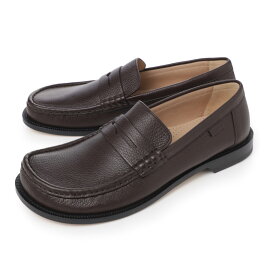 【アウトレット】ロエベ LOEWE ローファー ブラウン メンズ 大きいサイズあり m816290x46 3468 CAMPO LOAFER【返品送料無料】[2025SS]