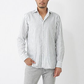 【12/10限定!当選確率1/2!MAX300%POINT BACK!※要エントリー】ボリエッロ BORRIELLO ワイドカラー シャツ セミワイドカラー フレンチカラー グリーン メンズ marechiaro 20015 4 MARECHIARO SLIM FIT【返品送料無料】[2025SS]