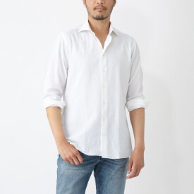 ボリエッロ BORRIELLO ワイドカラー シャツ セミワイドカラー フレンチカラー ホワイト メンズ marechiaro 20037 1 MARECHIARO SLIM FIT【返品送料無料】[2025SS]