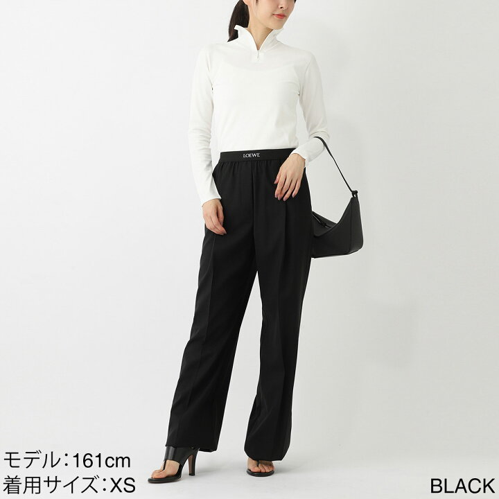 楽天市場】ロエベ LOEWE ウールパンツ トラウザーズ ブラック 