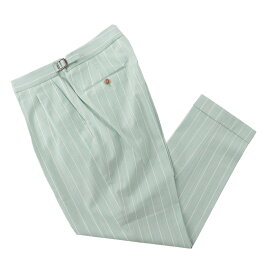ベルウィッチ BERWICH ツープリーツ スラックス ウールパンツ メンズ scotch an1436 grey STRIPE VIRGIN WOOL【返品送料無料】[2025SS]