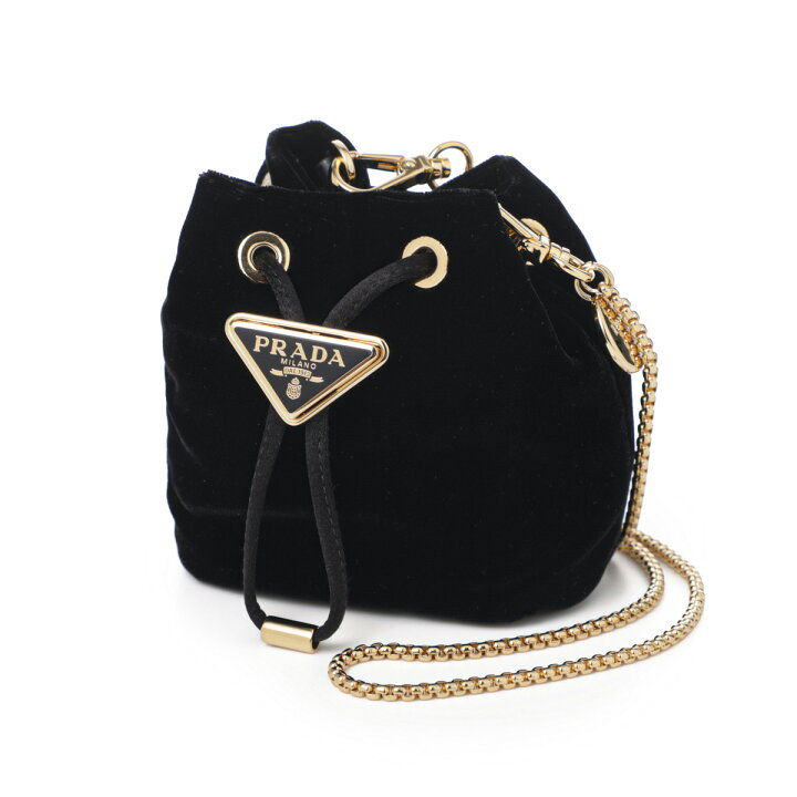 楽天市場】プラダ PRADA ポーチ ミニバッグ ブラック レディース  