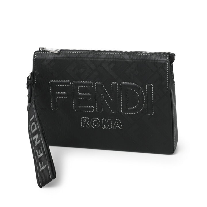 楽天市場】フェンディ FENDI クラッチバッグ ブラック メンズ 7va564 