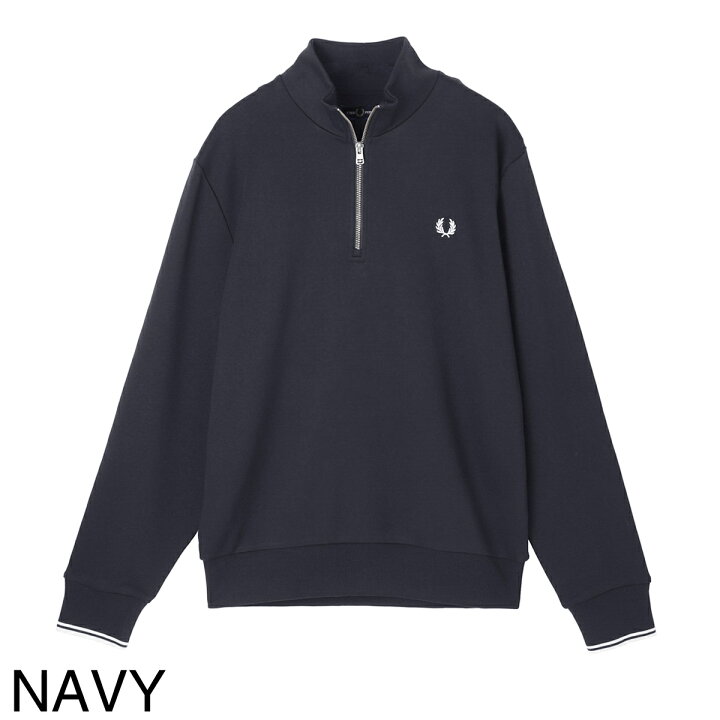 楽天市場】フレッドペリー FRED PERRY ハーフジップ スウェット メンズ