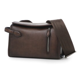 ベルルッティ BERLUTI ショルダーバッグ メッセンジャーバッグ ブラウン メンズ m306909 mm5 MORNING ON STRAP【返品送料無料】[2025SS]