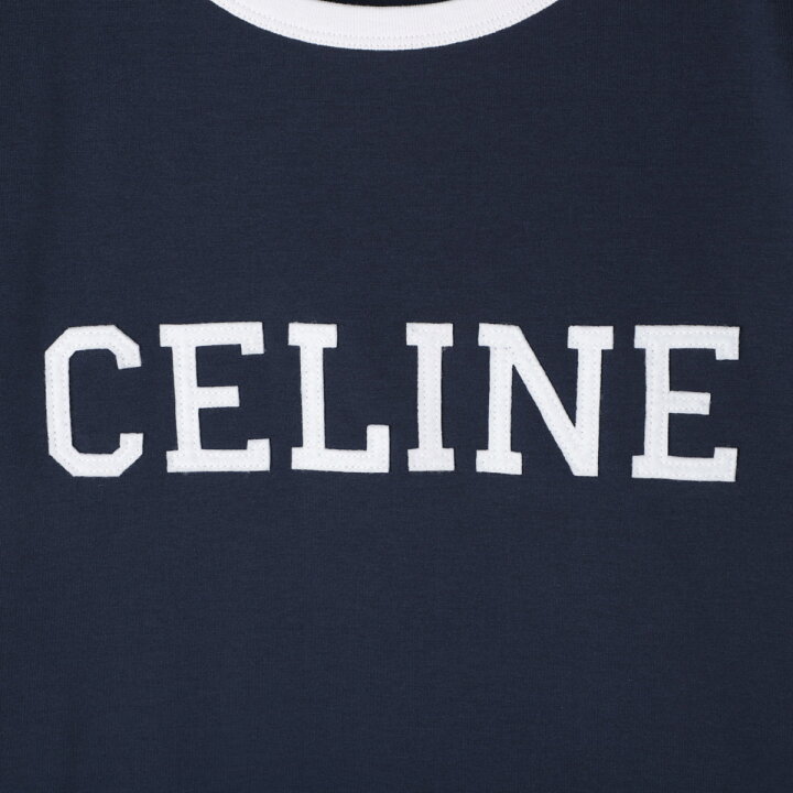 楽天市場】セリーヌ CELINE クルーネックTシャツ ブルー メンズ rx02r 