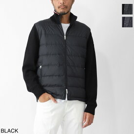 モンクレール MONCLER ダウン切り替え ジップアップ カーディガン メンズ 9b00003 m1367 999【返品送料無料】