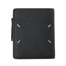 メゾンマルジェラ Maison Margiela 2つ折り財布 小銭入れ付き ブラック メンズ レディース sa1ui0023 p4455 t8013 WALLET FLIP FLAP SMALL【返品送料無料】