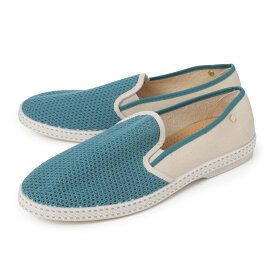 リヴィエラ Rivieras スリッポン ベージュ メンズ 大きいサイズあり classic match 9255 ecru aqua CLASSIC MATCH【返品送料無料】[2025AW]