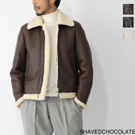 エンメティ EMMETI レザージャケット ムートンジャケット メンズ 大きいサイズあり orwell sp mouton shaved chocolate ORWELL【国内正規品】【返品送料無料】[2025AW]