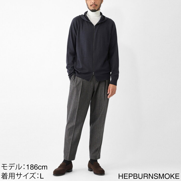 楽天市場】ジョンスメドレー JOHN SMEDLEY ジップアップ パーカ ニット 