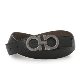 フェラガモ FERRAGAMO リバーシブルベルト ブラック メンズ 670428 780486 nero clay【返品送料無料】[2025AW]