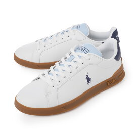 ポロラルフローレン POLO RALPH LAUREN スニーカー ホワイト メンズ 809965072 001 HERITAGE COURT 2【返品送料無料】[2025AW]