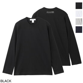 『ネコポス対応(1点まで)』コム デ ギャルソン COMME des GARCONS クルーネック 長袖Tシャツ メンズ fz t003 051 1 black COTTON JERSEY PLAIN WITH FOREVER PRINTED【返品送料無料】