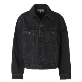 【アウトレット】ロエベ LOEWE デニムジャケット ブラック メンズ h526y50w40 1100 ANAGRAM JACKET【返品送料無料】[2025AW]