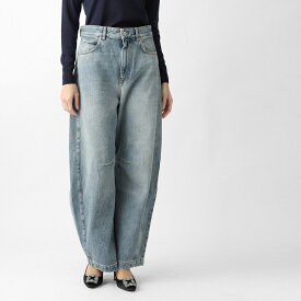 【アウトレット】ロエベ LOEWE ジップフライジーンズ バレルジーンズ ブルー レディース s359y11xcm 6395 ANAGRAM BARREL JEANS【返品送料無料】[2025AW]