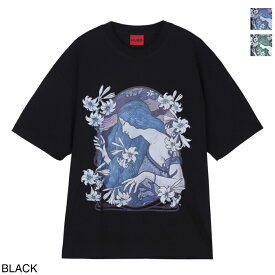 『ネコポス対応(1点まで)』ヒューゴヒューゴボス HUGO HUGOBOSS クルーネックTシャツ メンズ difluro 50548466 10266060 001 DIFLURO【返品送料無料】[2025AW]