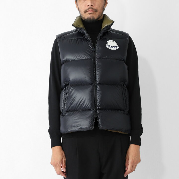 楽天市場】モンクレール MONCLER ダウンベスト ブラック メンズ 大きい 