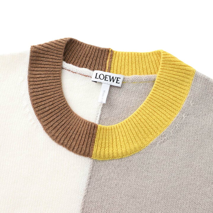 楽天市場】ロエベ LOEWE クルーネックニット マルチカラー レディース 