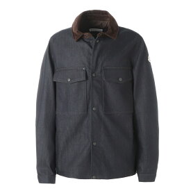 モンクレール MONCLER シャツジャケット デニムジャケット ブルー メンズ 2f00024 598x1 76c【返品送料無料】[2025AW]