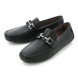 フェラガモ FERRAGAMO ドライビングシューズ ブラック メンズ 大きいサイズあり parigi new 02c398 755610 nero lightgrey PARIGI NEW【返品送料無料】