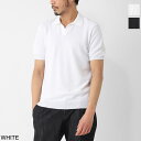 グランサッソ Gran Sasso ニットポロシャツ スキッパーポロシャツ ホワイト メンズ 大きいサイズあり 57157 20643 002…