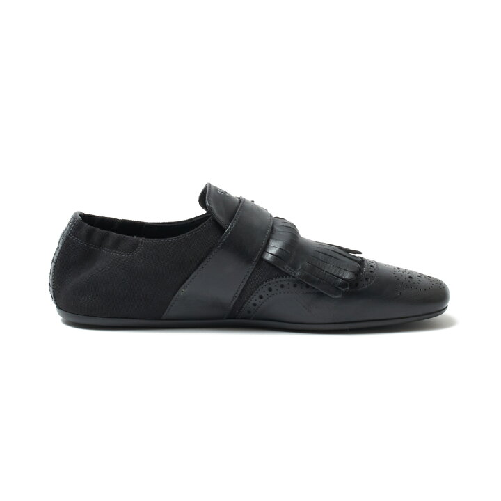 楽天市場】プラダ PRADA シングルモンクストラップ シューズ ブラック 