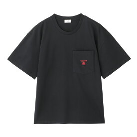 セリーヌ CELINE クルーネックTシャツ ブラック メンズ【返品送料無料】[2026SS]