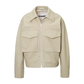 【アウトレット】【ラスト1点】【訳あり】ジルサンダー JIL SANDER ジップアップ ブルゾン グリーン j22bn0101 45073 BLOUSON 10【返品交換不可】