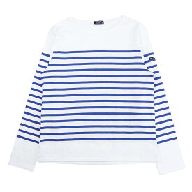 【訳あり】【アウトレット】セントジェームス SAINT JAMES ボートネック 長袖Tシャツ ブルー メンズ レディース naval NAVAL ナヴァル【返品交換不可】