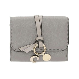 【訳あり】【アウトレット】クロエ Chloe 3つ折り財布 小銭入れ付き グレー レディース p945f57 b ALPHABET【返品交換不可】