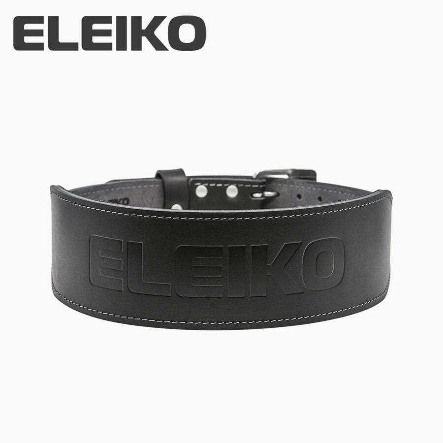 ELEIKO（エレイコ）ウェイトリフティングレザーベルト ブラック | MBC POWER SHOP 楽天市場店