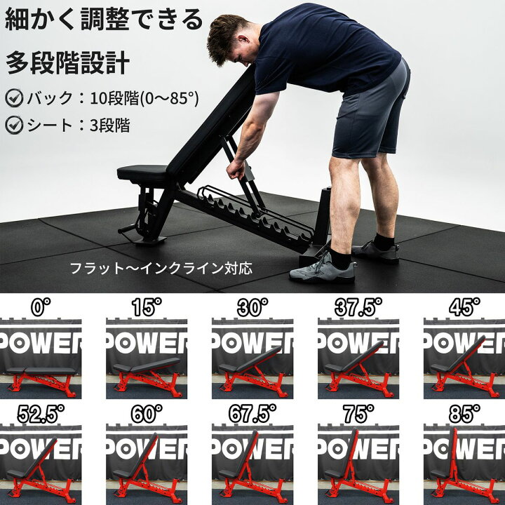 楽天市場】MBC アジャスタブルベンチ コンパクト : MBC POWER SHOP 
