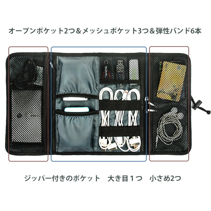 楽天市場】ProCase 【楽天1位】トラベルポーチ PC周辺小物整理 電子 