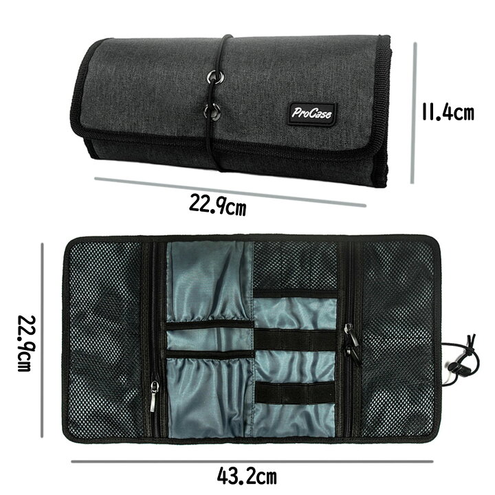 楽天市場】ProCase 【楽天1位】トラベルポーチ PC周辺小物整理 電子 