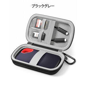 ProCase SanDisk Extreme Portable SSD V3 ��p�P�[�X EVA�ϏՌ� 500GB-4TB�Ή� SDSSDE70�V���[�Y�Ή� EVA�ϏՌ� ���� �h�o ����SD�J�[�h�X���b�g ���b�V���|�P�b�g �R���p�N�g ���s���[